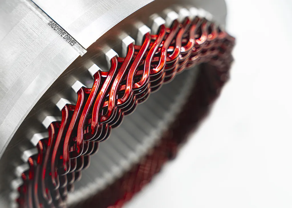 Hairpin stator ready for series production